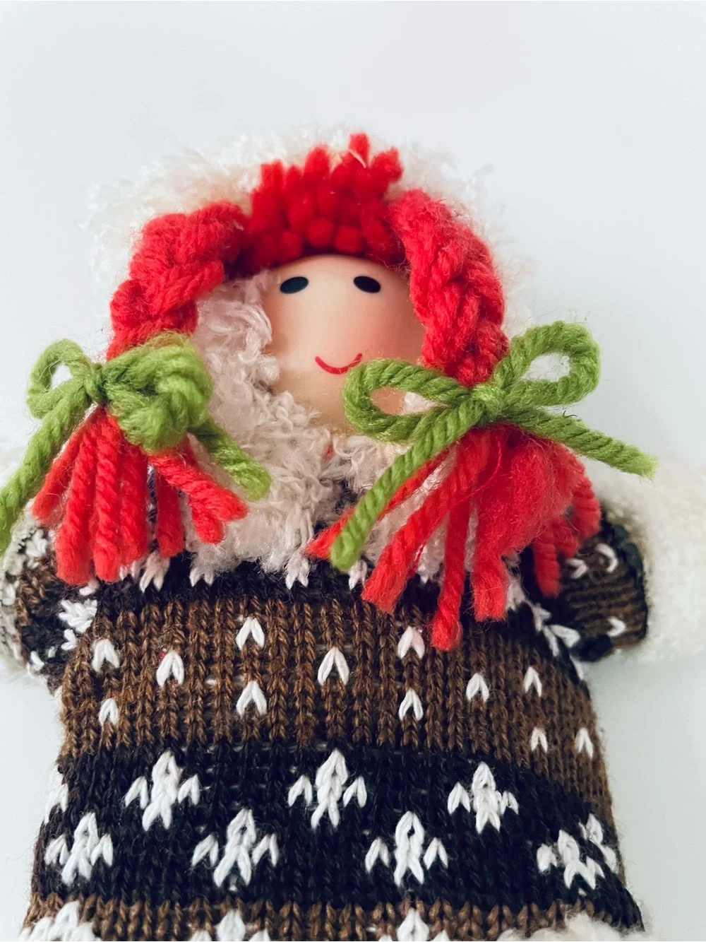 Target Red-Haired Plush Nordic Doll in Red, Brown, White and Green ornament